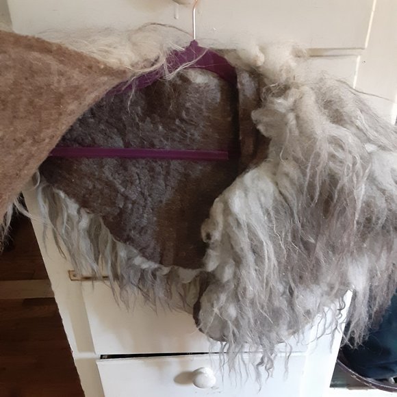 *Dajana Heremic* ONE of a KIND Wild Wool Felted Collar - Picture 3 of 3